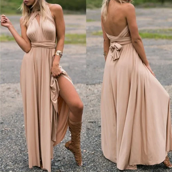 Sexy Women Multiway Wrap Convertible Boho Maxi Club Red Dress Bandage Long Dress Party Bridesmaids Infinity Robe Longue Femme - Image 3