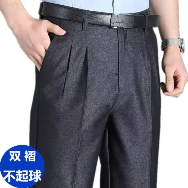 Men's Casual Suit Pants Autumn Thick Cotton Classic Business Fashion Stretch Trousers Male Brand Clothes High Waist A147 - Image 2